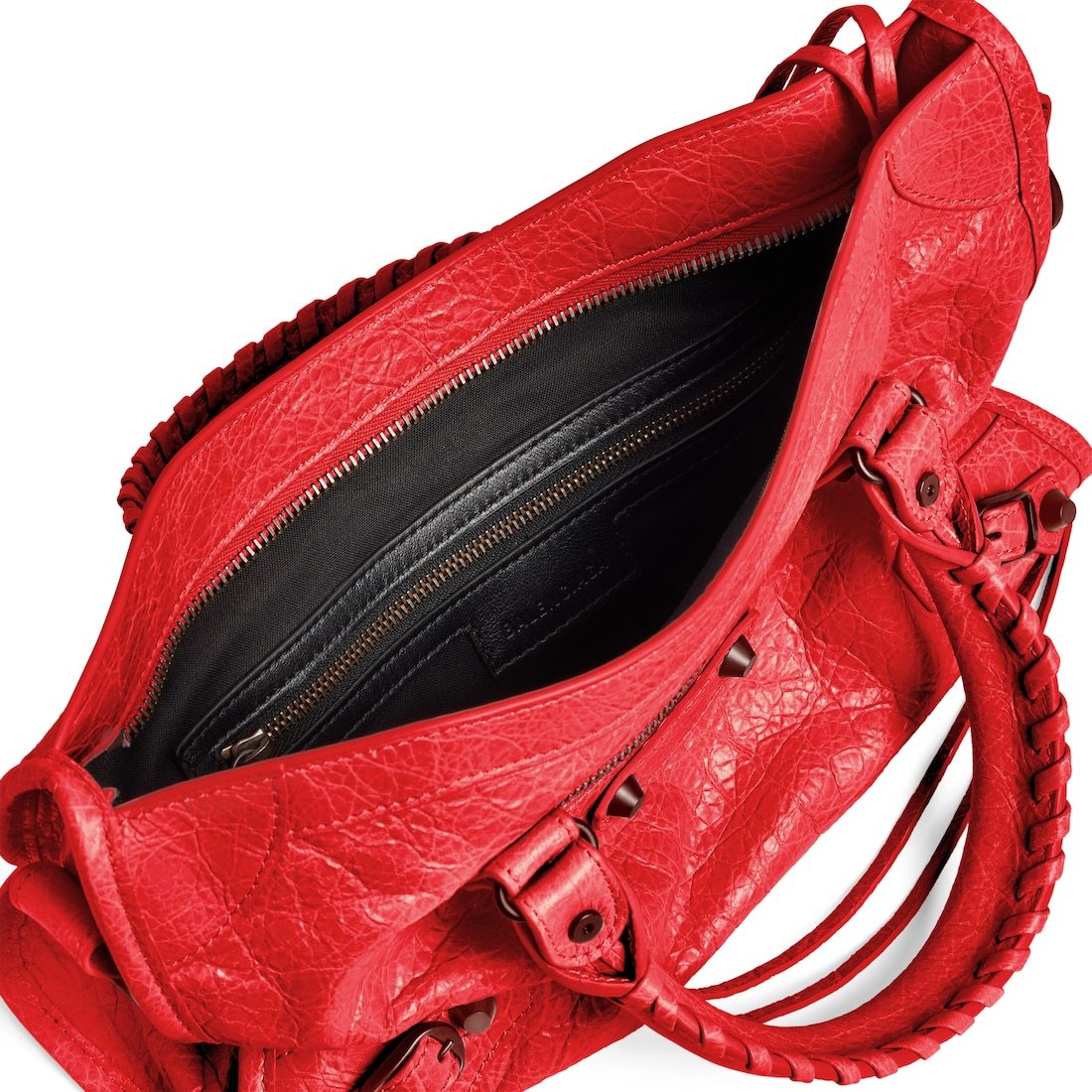 Balenciaga Small Le City Leather Satchel In Red