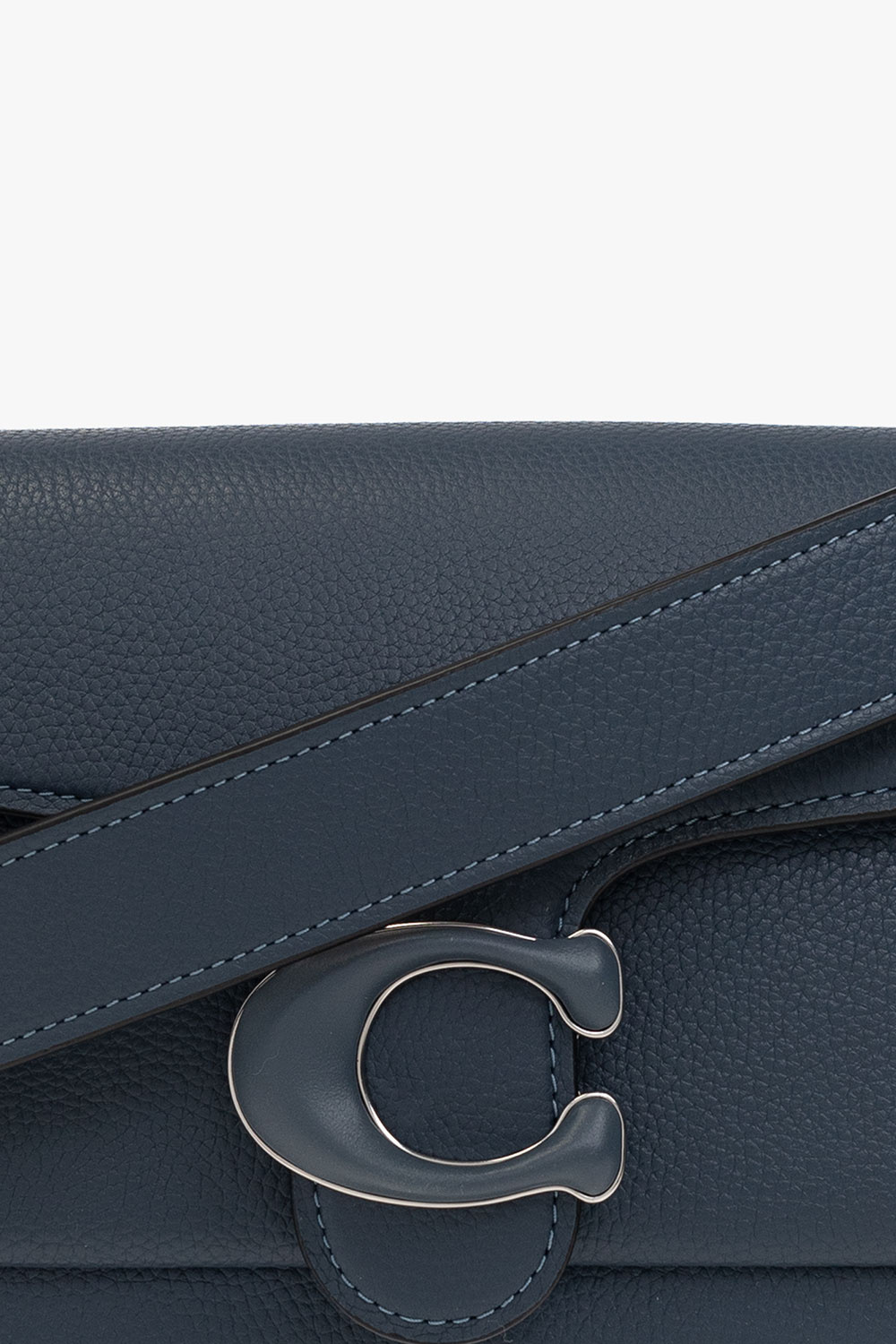 Coach Tabby Leather Satchel Bag In Black