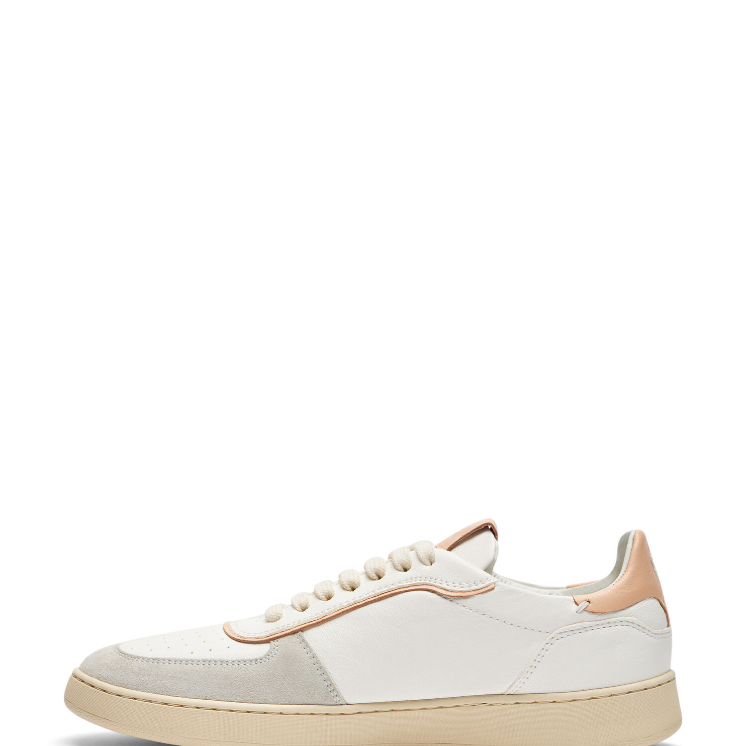 Stuart Weitzman Sw Derby Leather Sneakers In Nude
