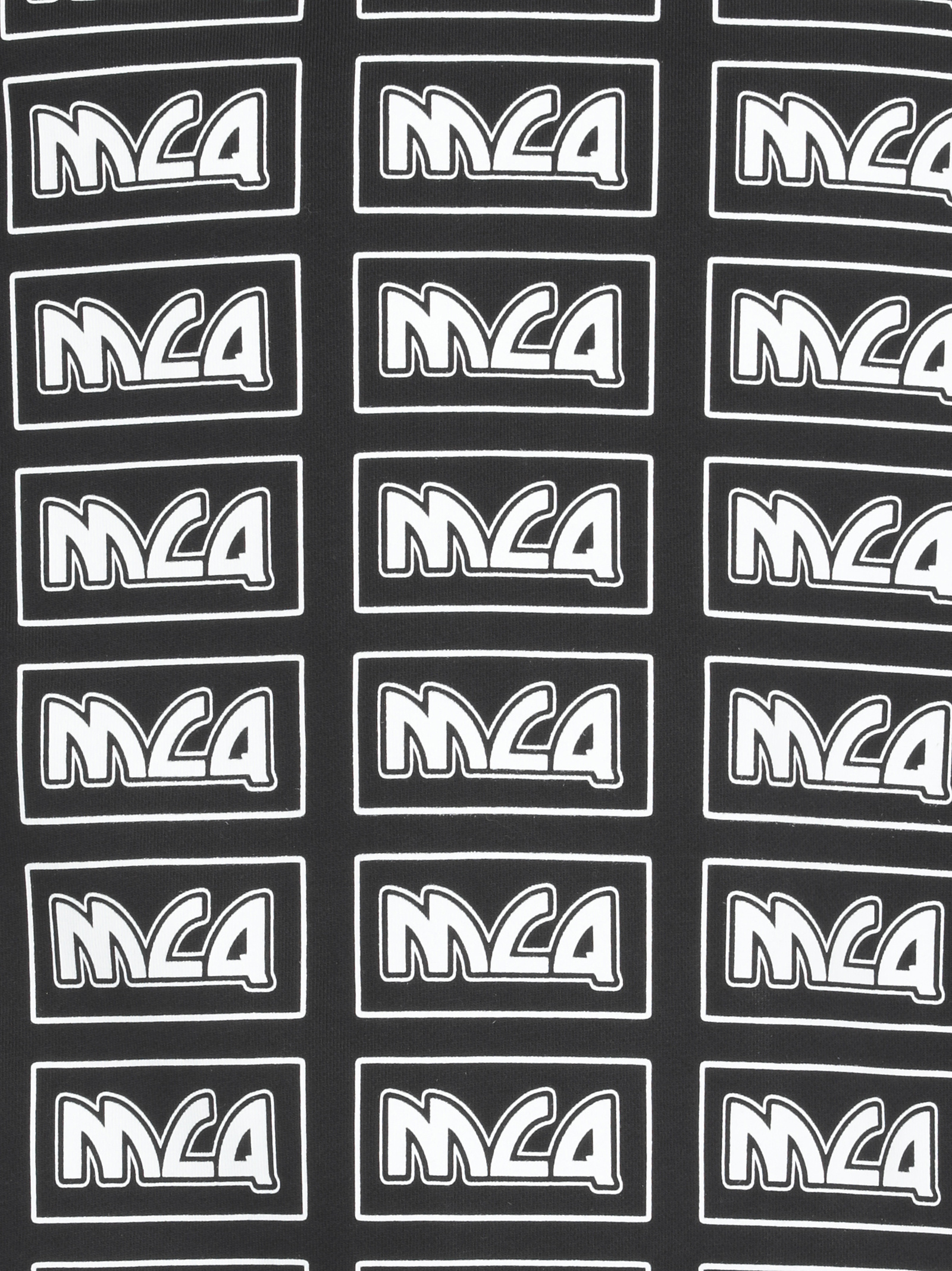 Mcq By Alexander Mcqueen Printed Logo Hooded Sweater In Black