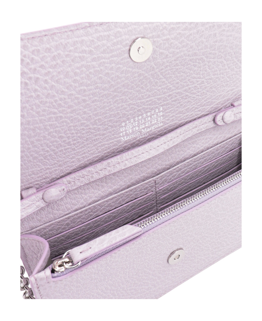 Maison Margiela Four-stitch Wallet-on-chain In Purple