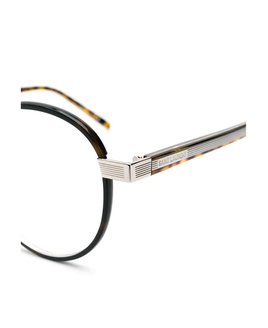 Saint Laurent Round Frame Glasses In Multicolor