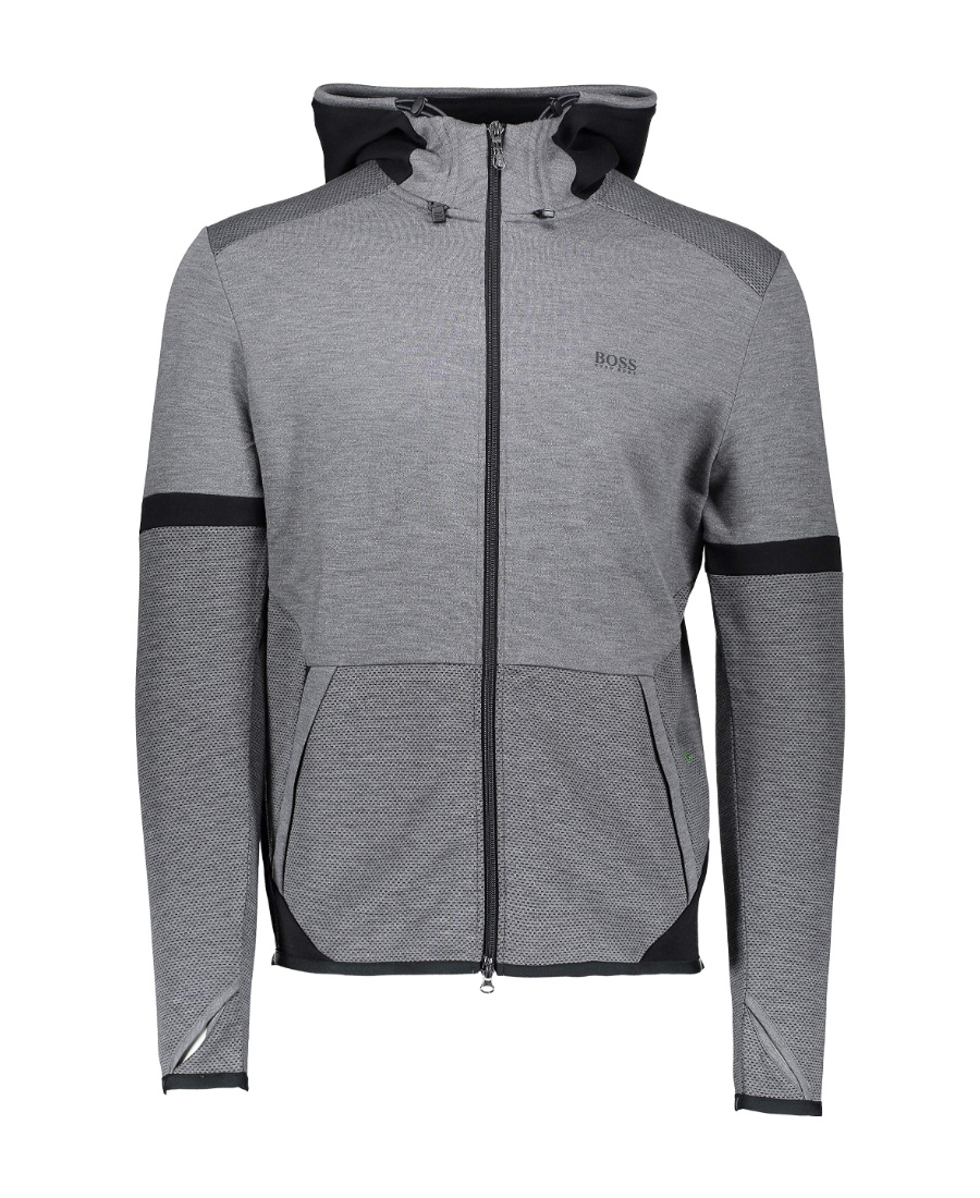 HUGO BOSS LOGO HOODED CASUAL JACKET