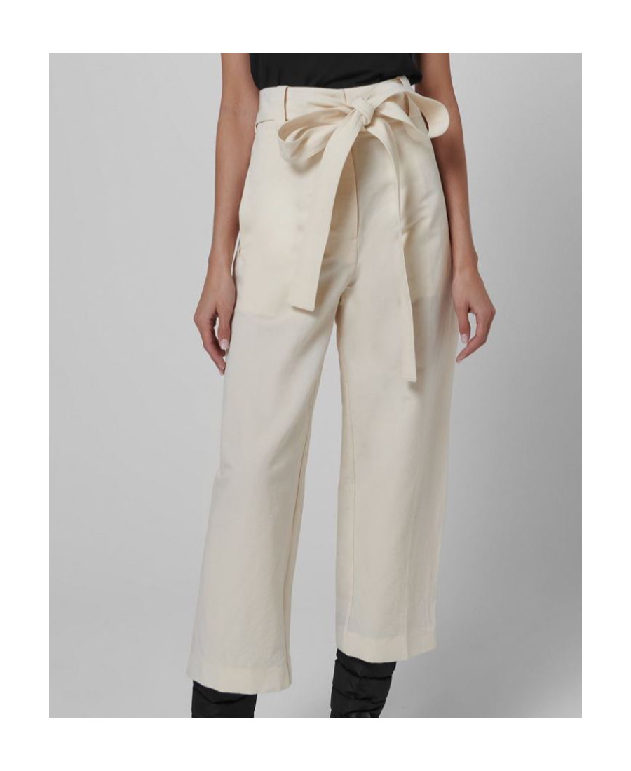 Moncler Wide-leg Casual Pants In White