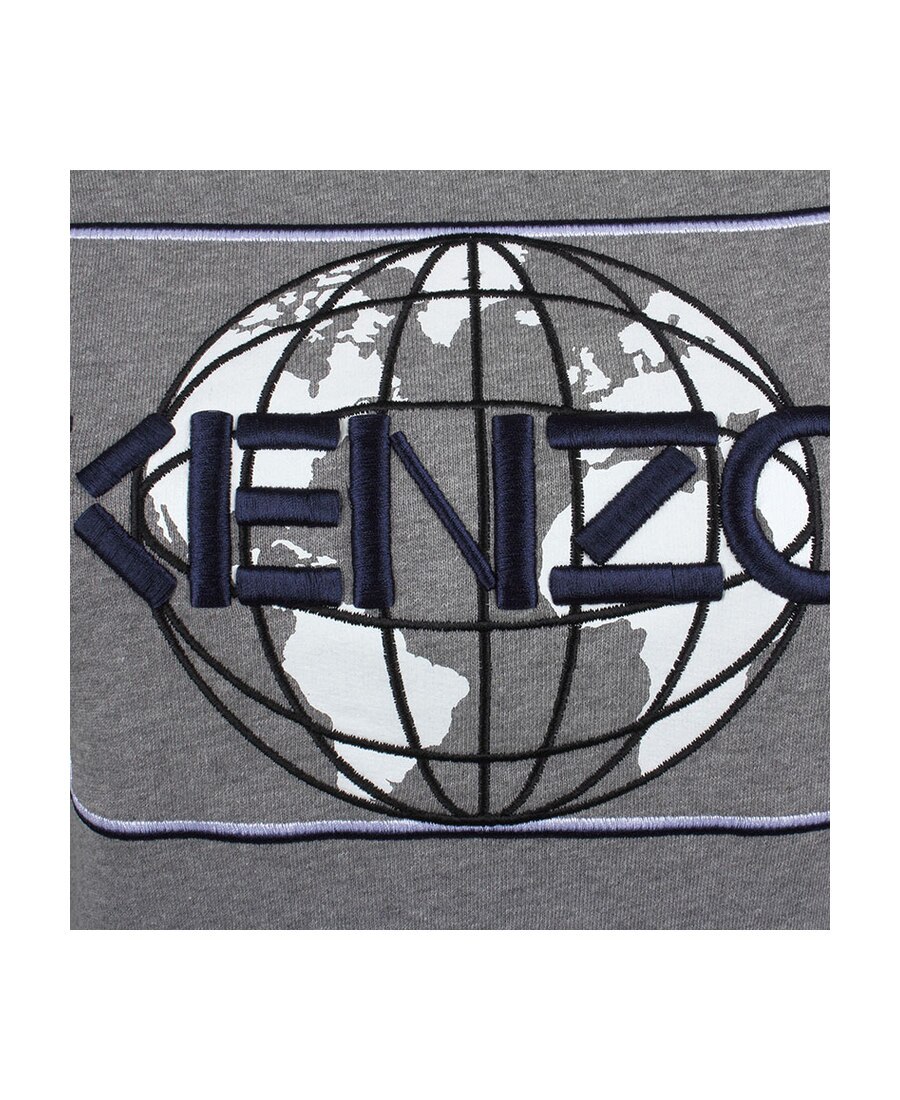 Kenzo Printed Pattern Sweater In Gray