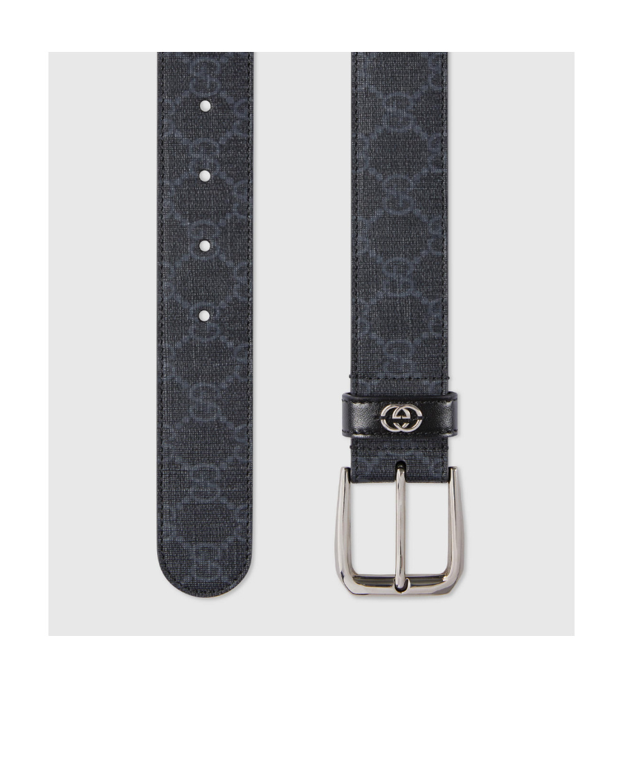 Gucci Leather Adjustable Belt In Black