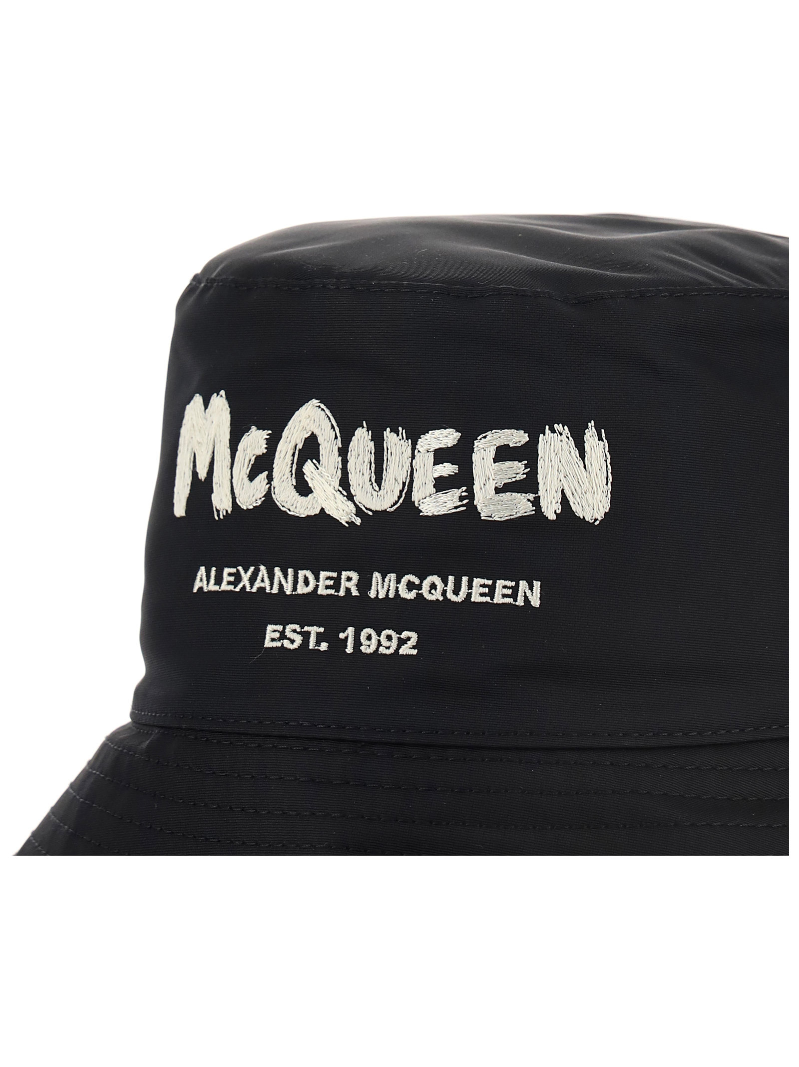 Alexander Mcqueen Men's Bucket Hat In Black