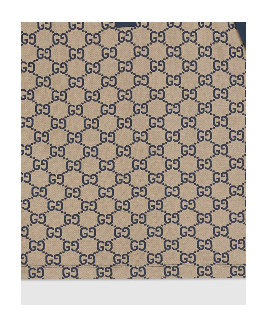 Gucci Gg Polo Shirt In Nude