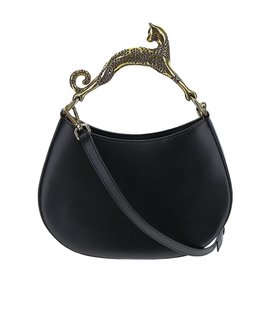 Shop Lanvin Logo Shoulder Bag In Black