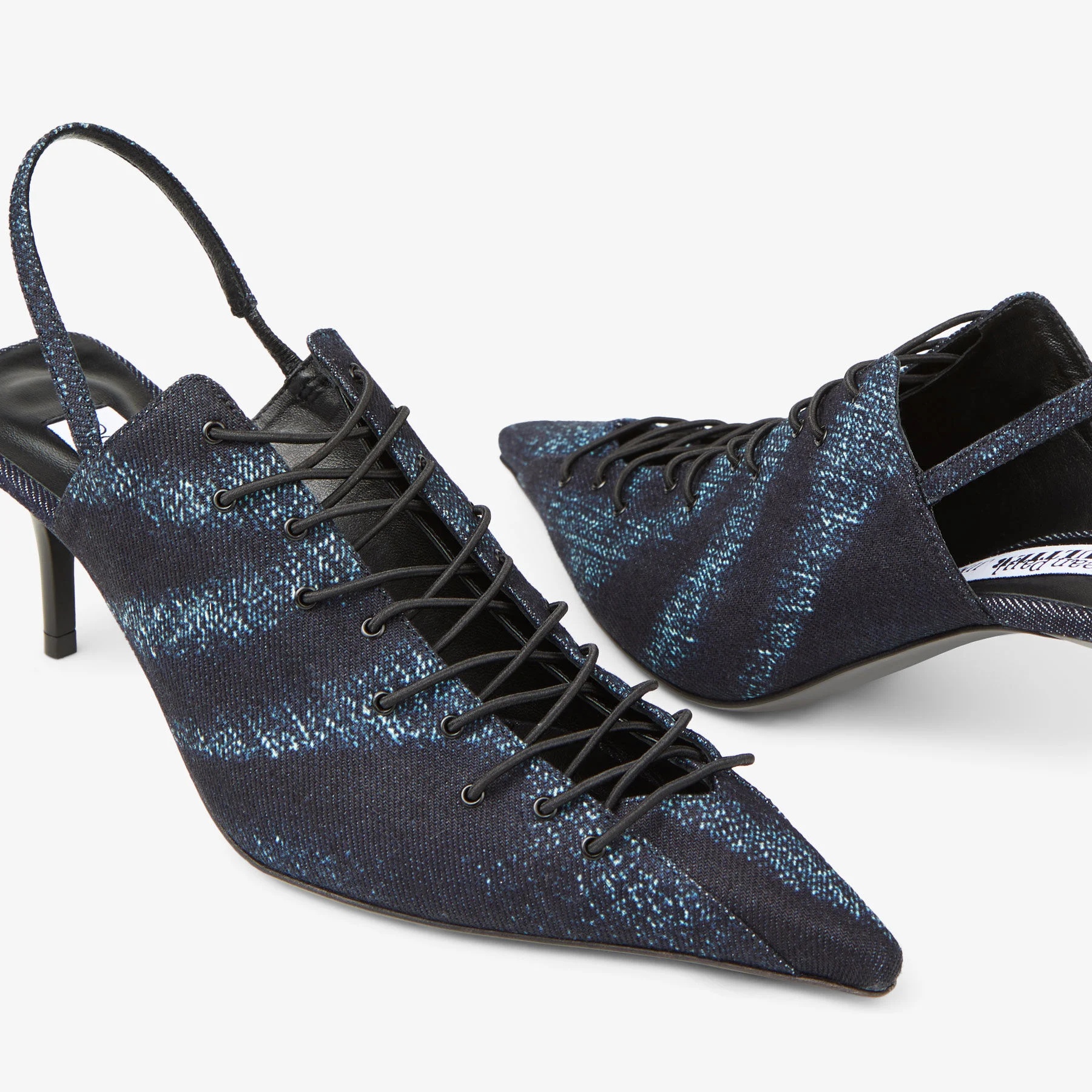 Jimmy Choo X Jean Paul Gaultier 60 Slack-heeled Heels In Black