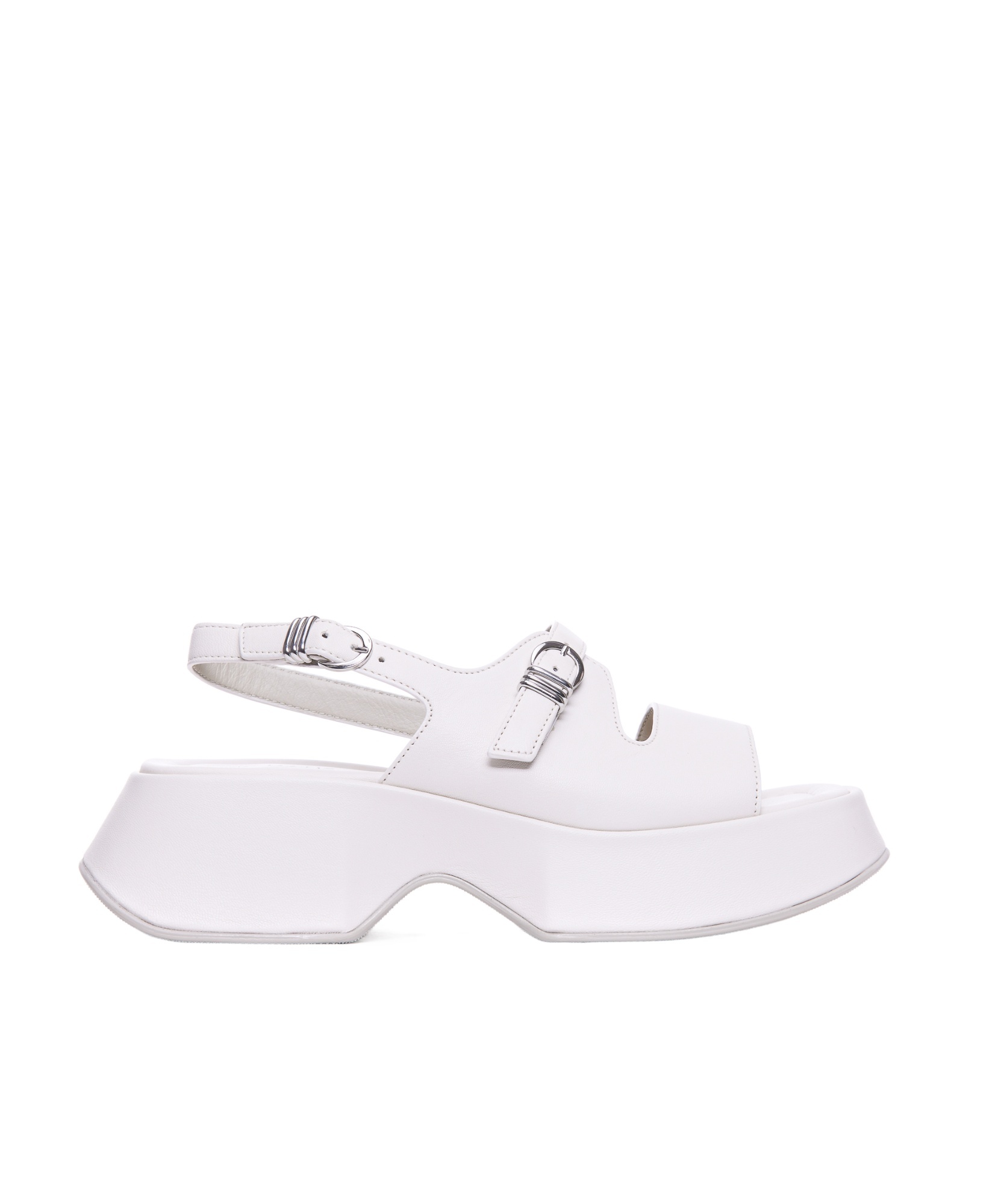 Shop Vic Matie Platform Sandals In White