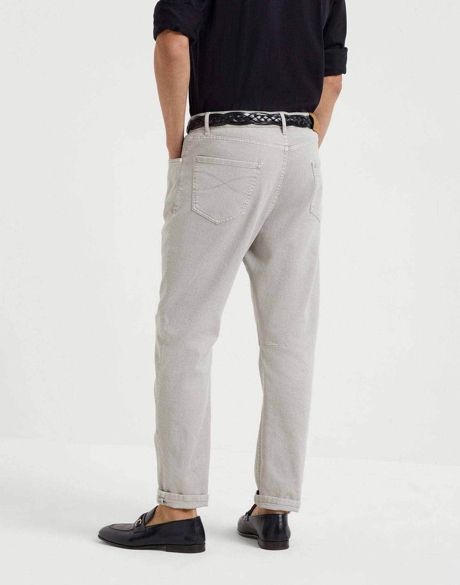 Brunello Cucinelli Pants With Turn-up Hem In Gray