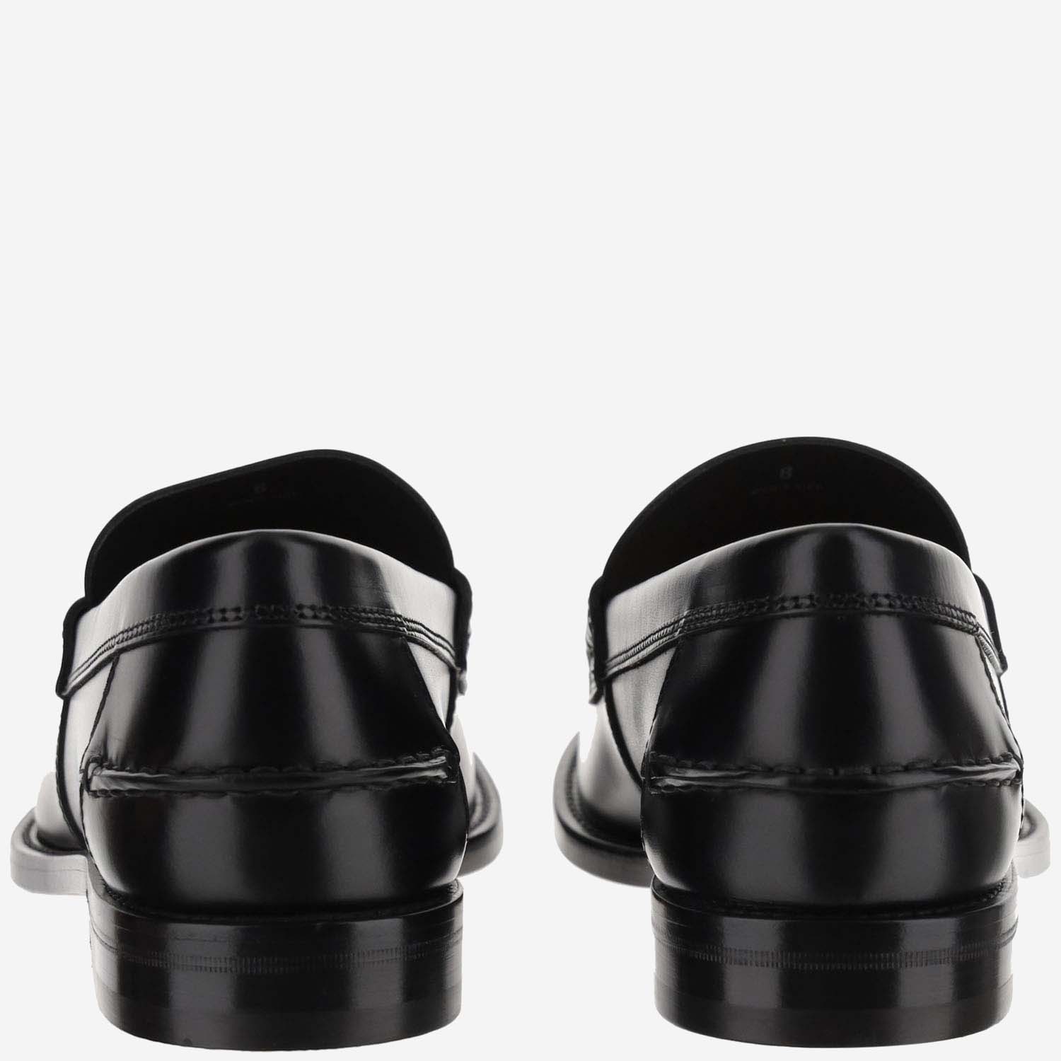 Tod's Nappa Leather Loafers With Decorative Tassel Design In Black