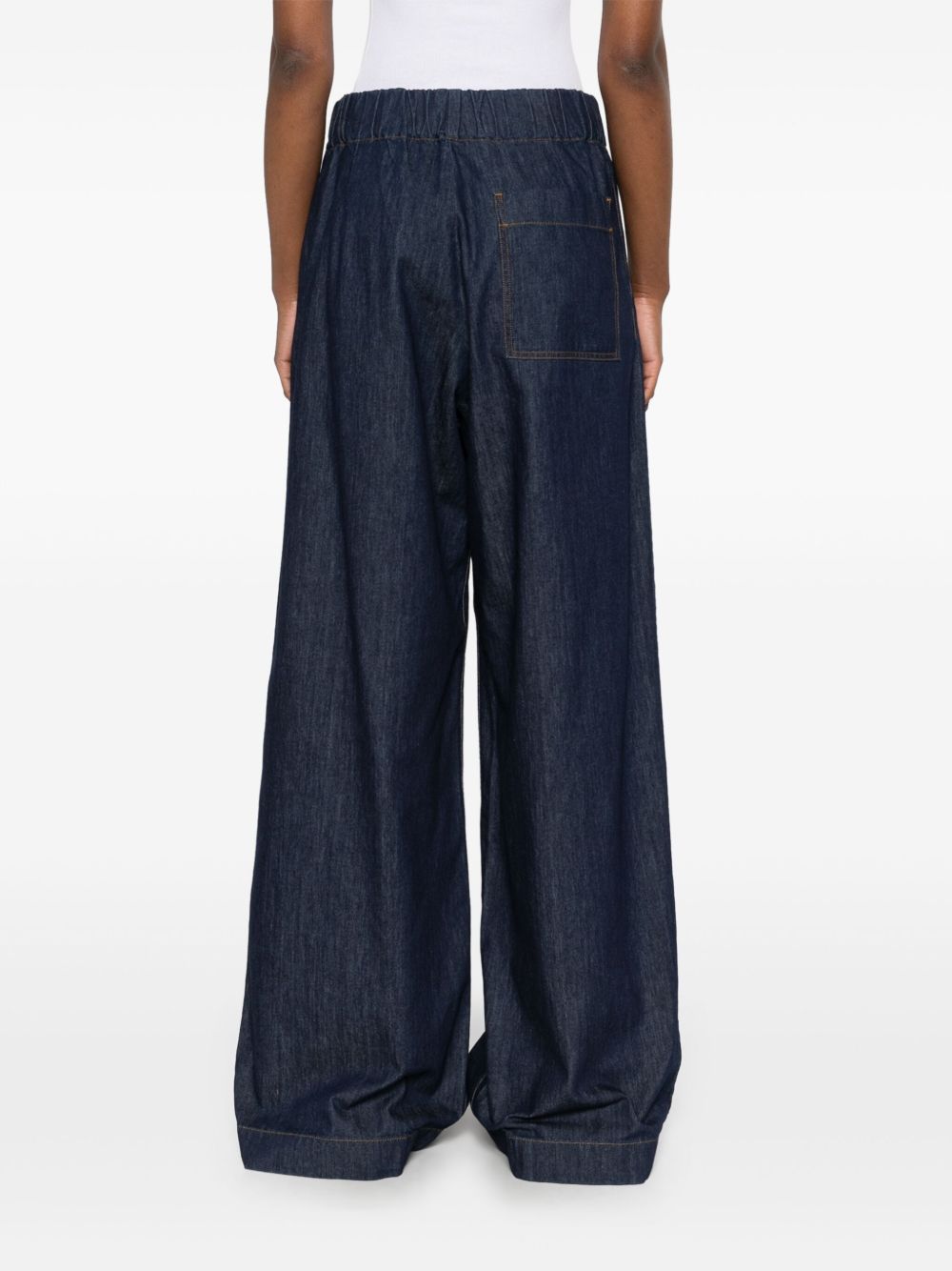 Dries Van Noten "pila" Wide Leg Trousers In Black