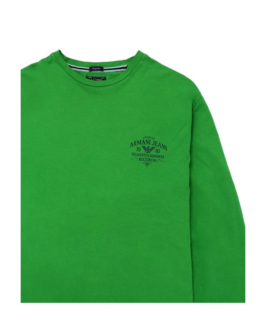 ARMANI JEANS T-SHIRT WITH ROUND NECK AND LONG SLEEVES