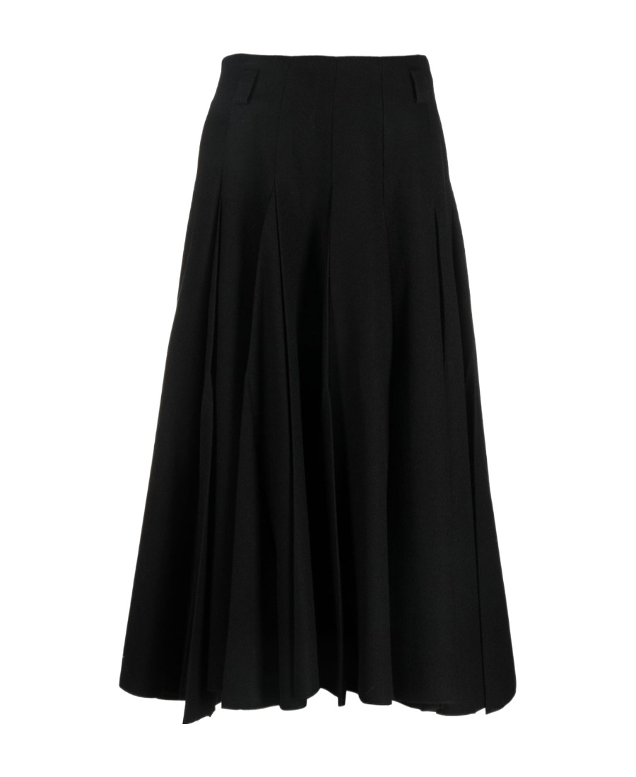 Shop Prada A-line Midi Skirt In Black