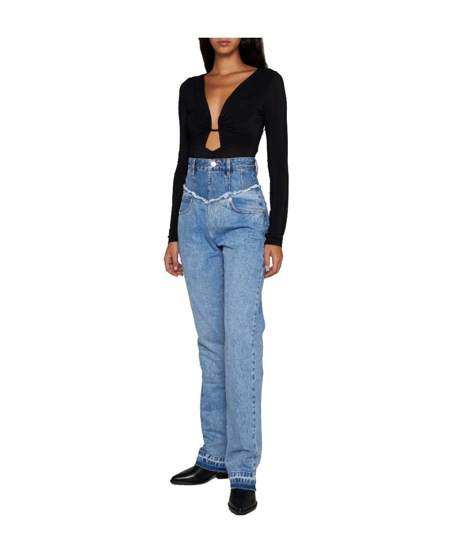 Isabel Marant Noemie High-waisted Denim Jeans In Blue
