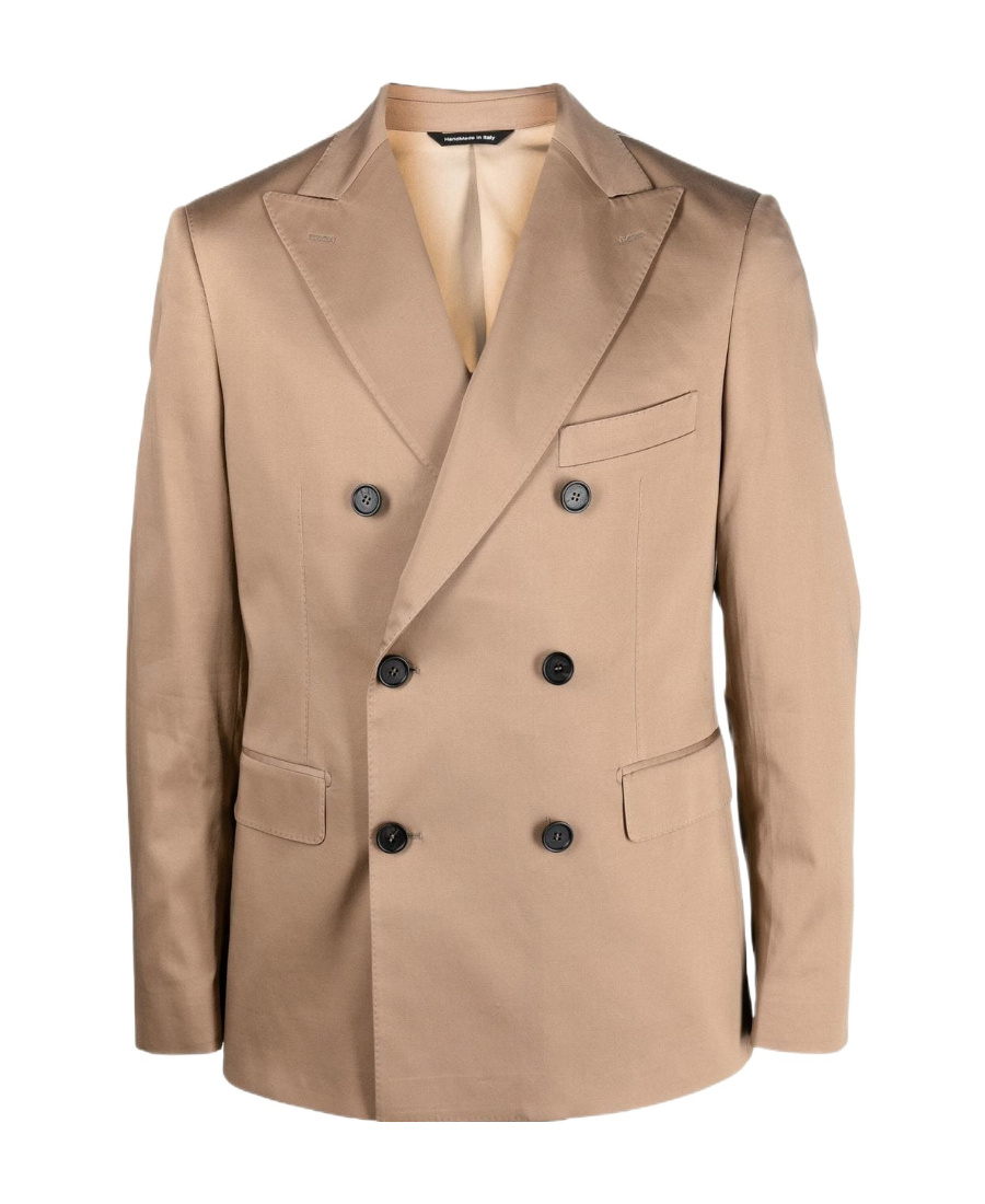 Tonello Lapel Long-sleeved Suit Jacket In Nude