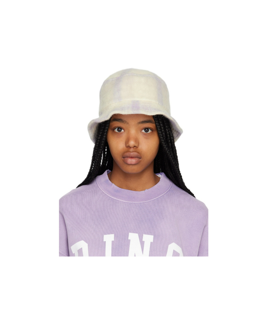 Shop Anine Bing Textured Fisherman's Hat In White