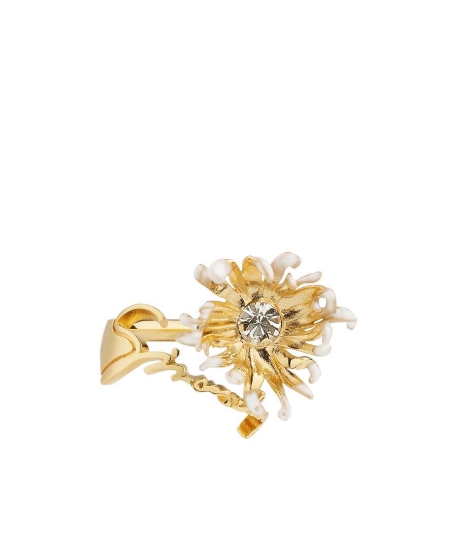 Givenchy Crystal Daisy Ring In Yellow