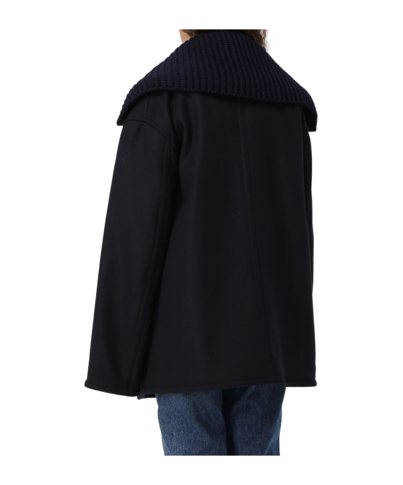 Dsquared2 Long-sleeved Coat In Black
