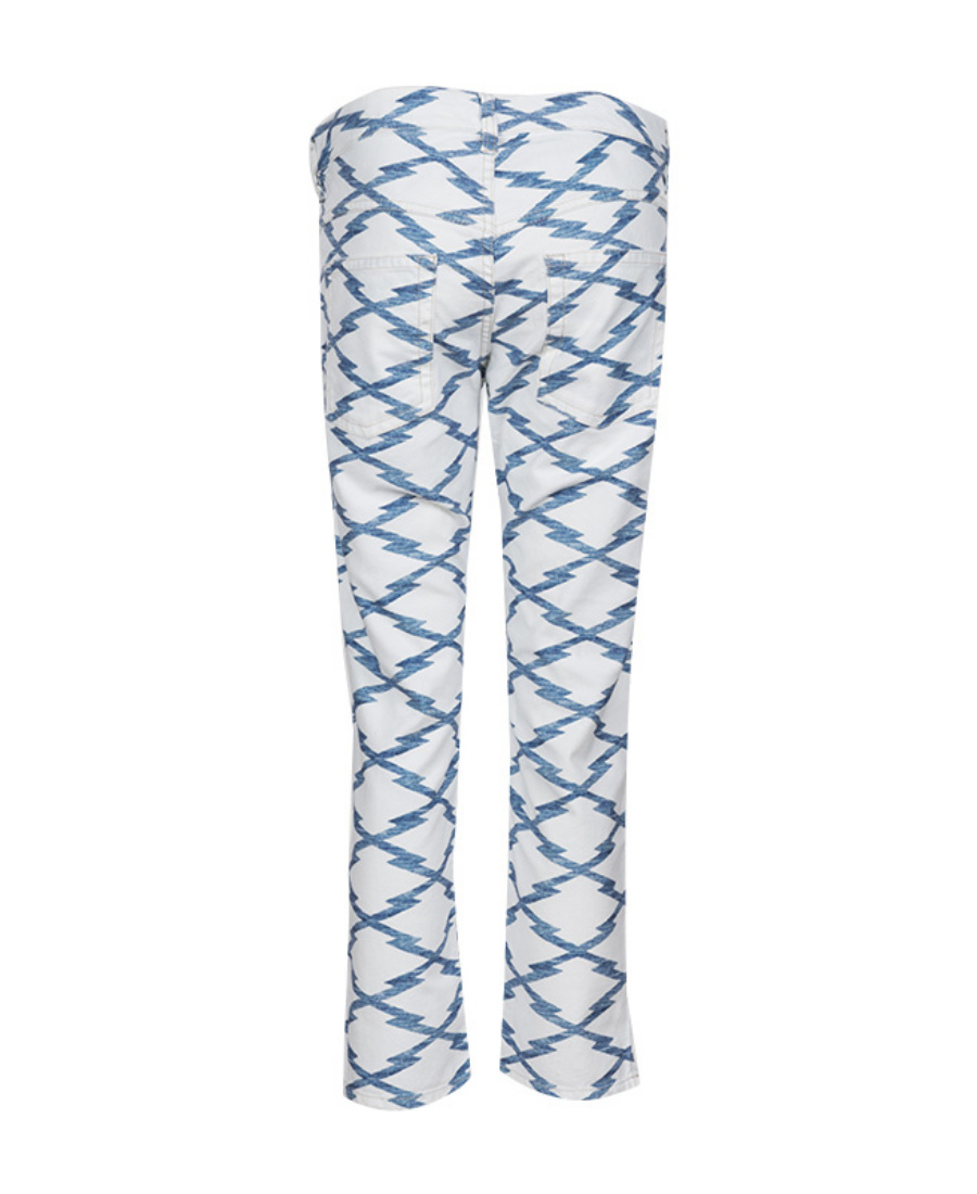 Isabel Marant Printed Casual Pants In White