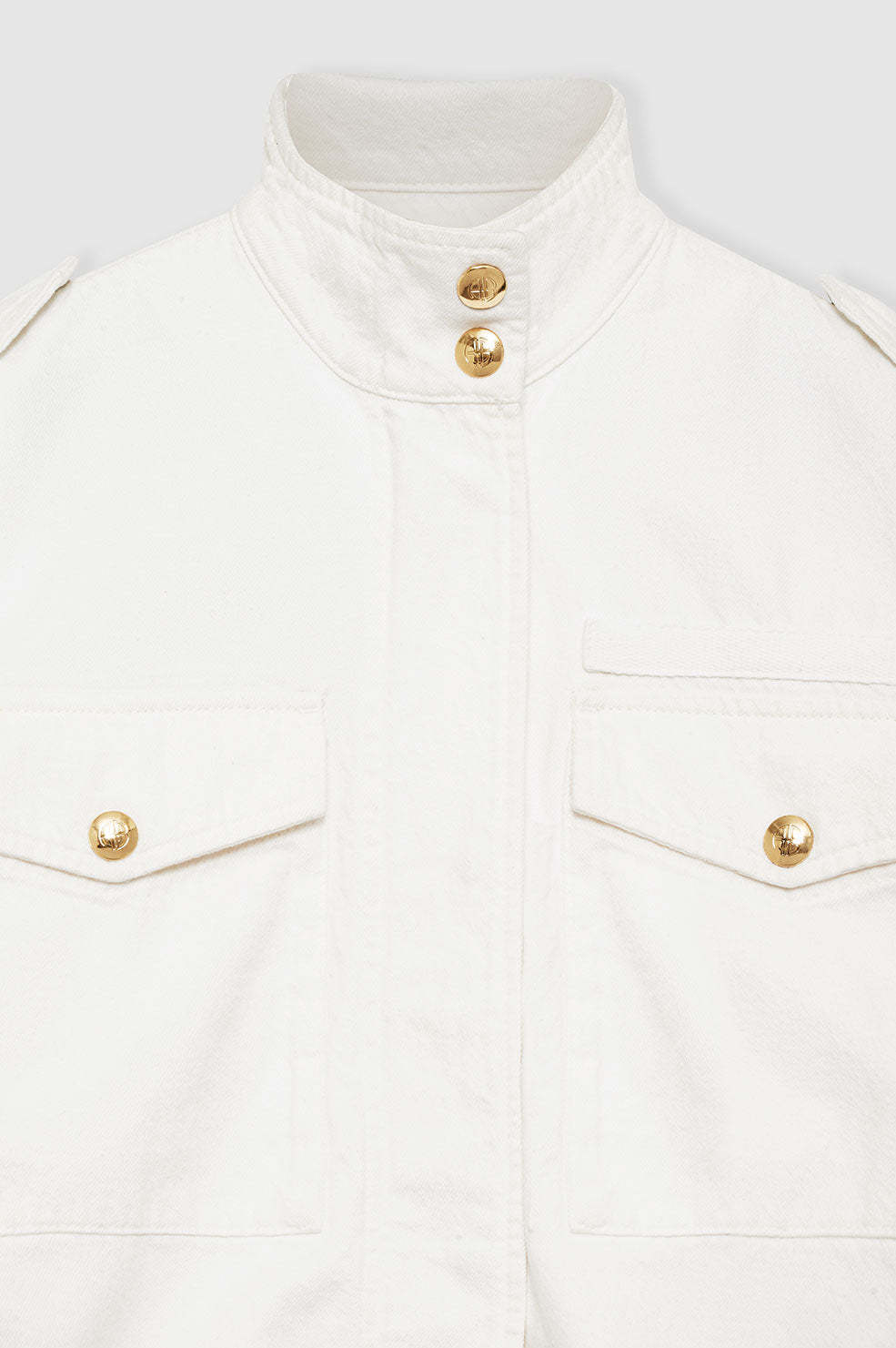 Anine Bing Long-sleeved Casual Jacket In White