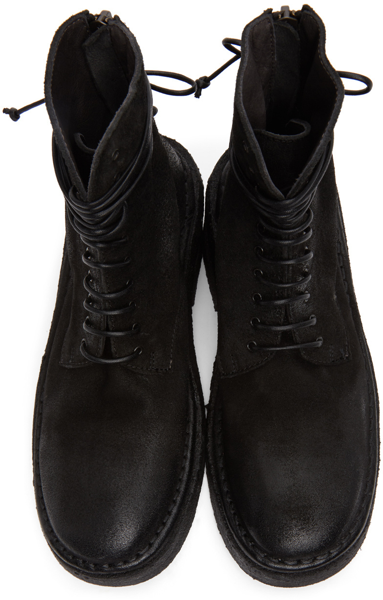 Marsèll Logo Strap Ankle Boots In Black