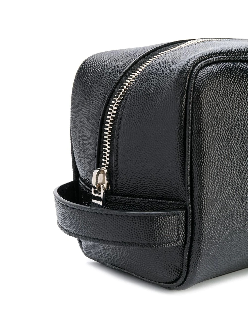 Saint Laurent Logo Print Grooming Case In Black