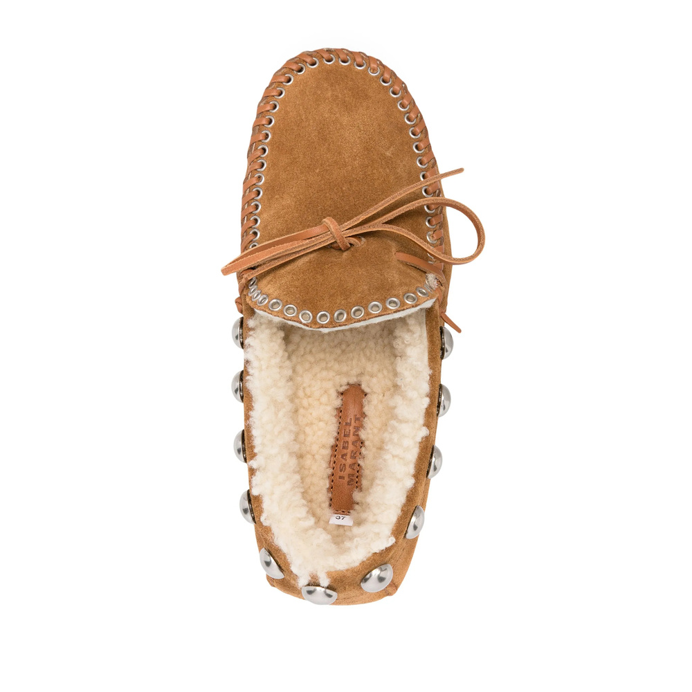 Isabel Marant Lace-up Loafer Studded Detail