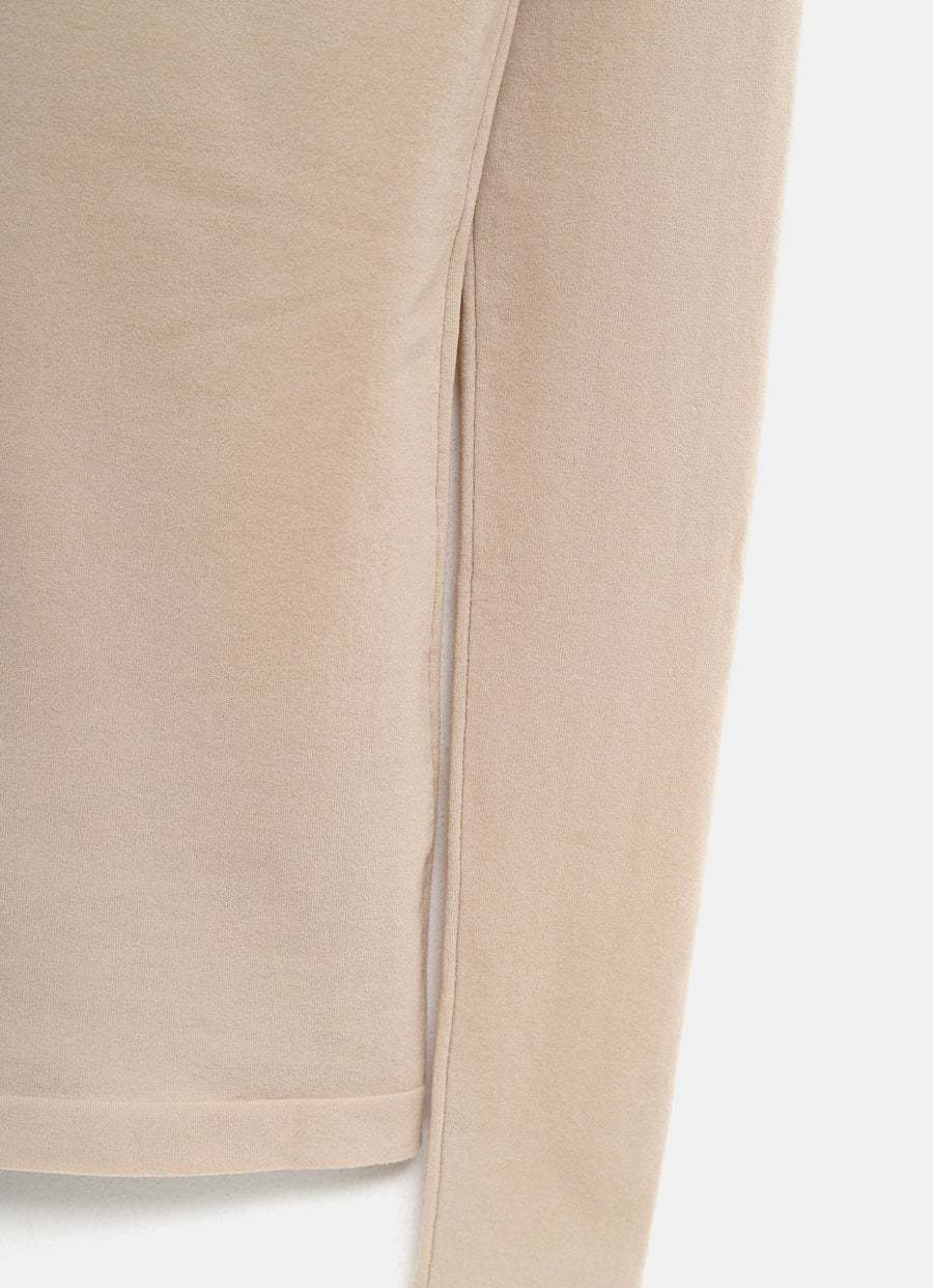 Alaïa Long-sleeved T-shirt In Nude