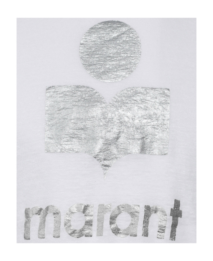 ISABEL MARANT ÉTOILE LOGO-PRINT LINEN SWEATSHIRT