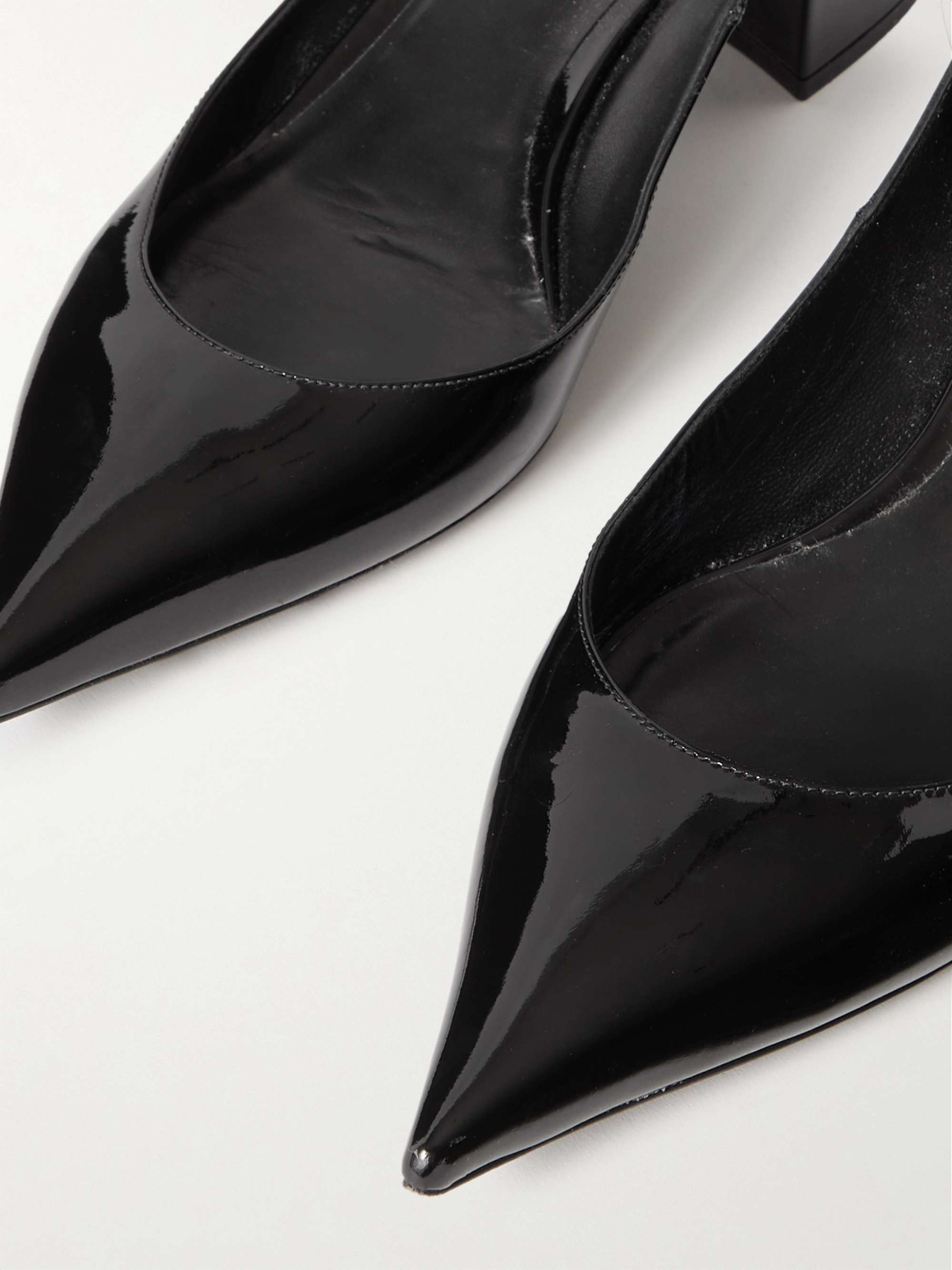 Valentino Vlogo Lockette Leather Ankle Strap Pumps In Black