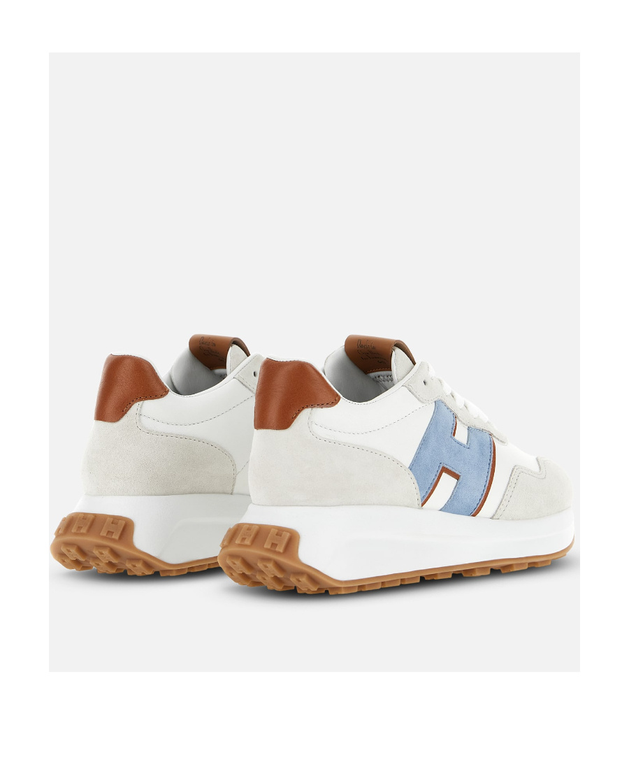 Hogan H641 Laced H Patch Sneakers In White