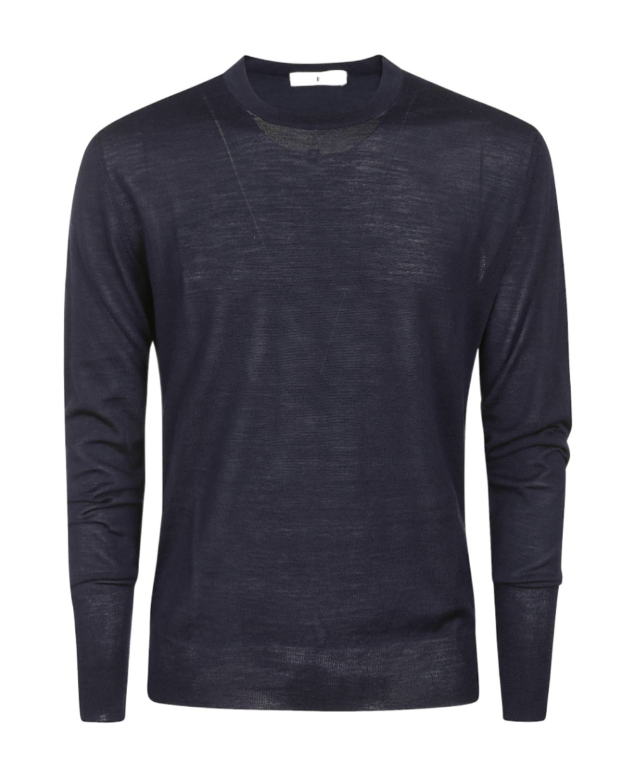 Pt Torino Fine-knit Wool Jumper In Black