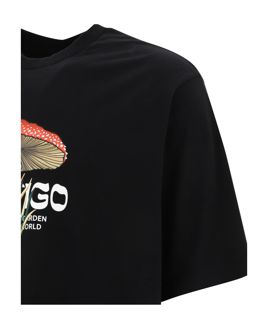Marcelo Burlon County Of Milan Oversized Graphic-print T-shirt In Black