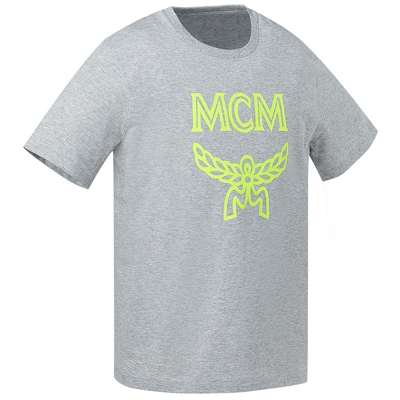 Mcm Letter Printed Pattern T-shirt In Gray