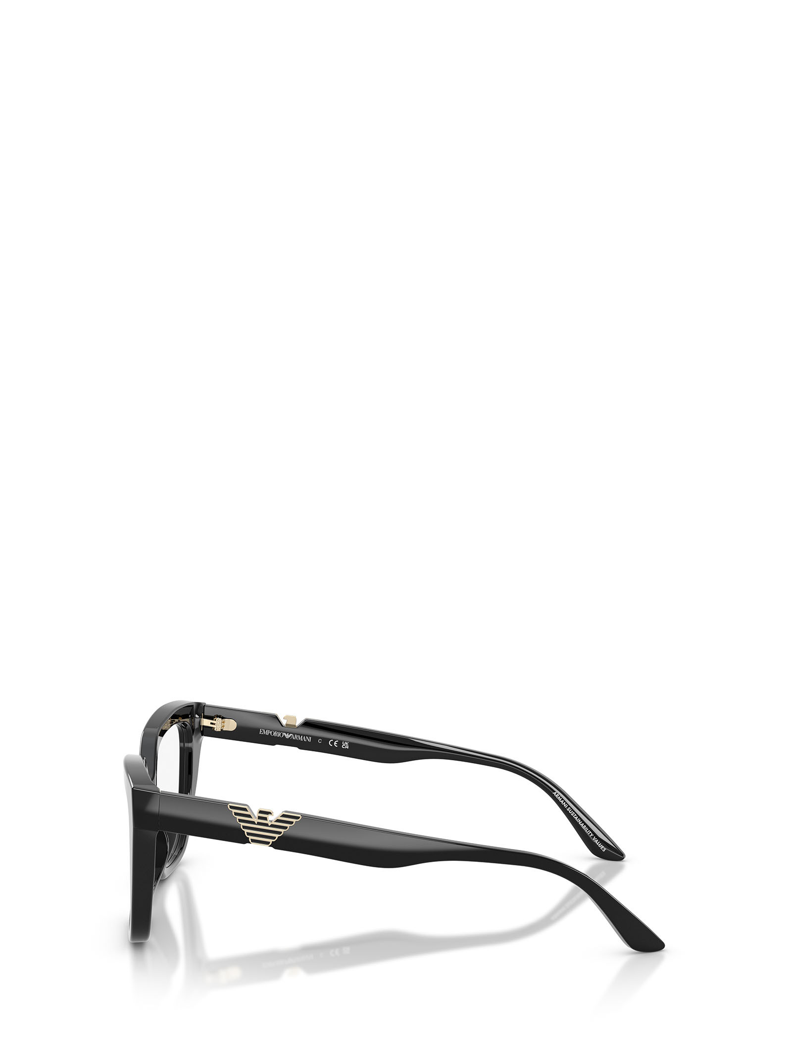 Emporio Armani Full-frame Plain Glasses In Black