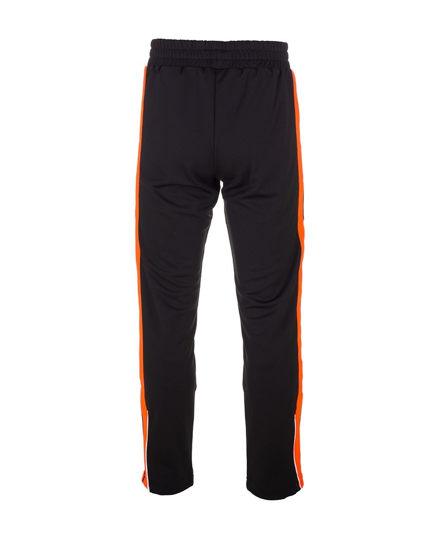 Palm Angels Logo-embroidered Knitted Trousers In Black
