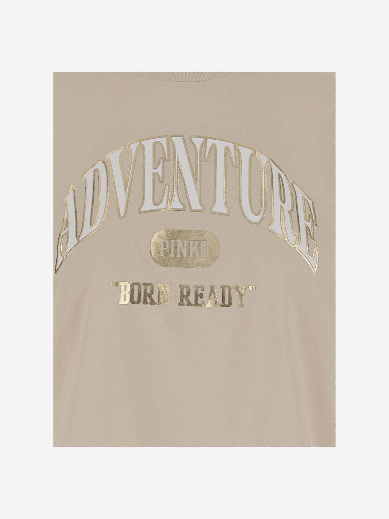 Shop Pinko Adventure T-shirt In Nude