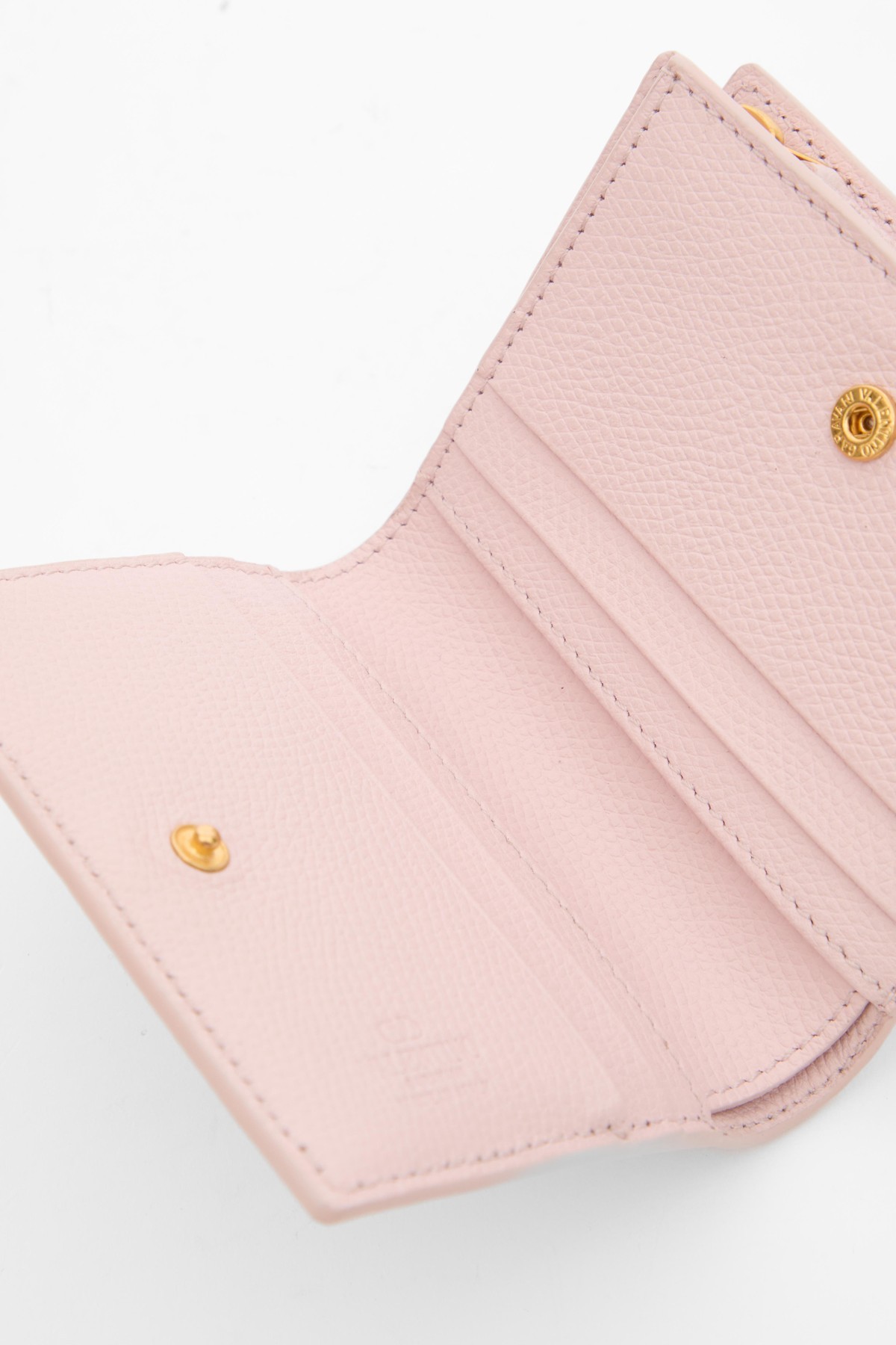 Valentino Double-fold Wallet In Pink
