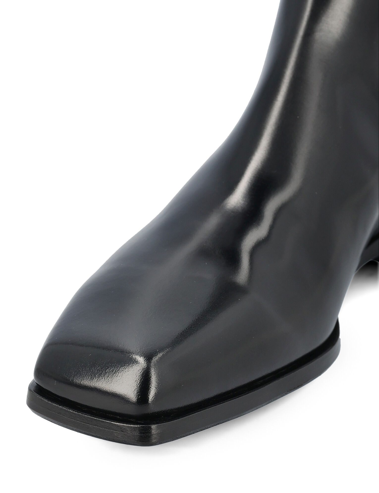 Prada Men's Jokoto Leather Zip Ankle Boots In Black