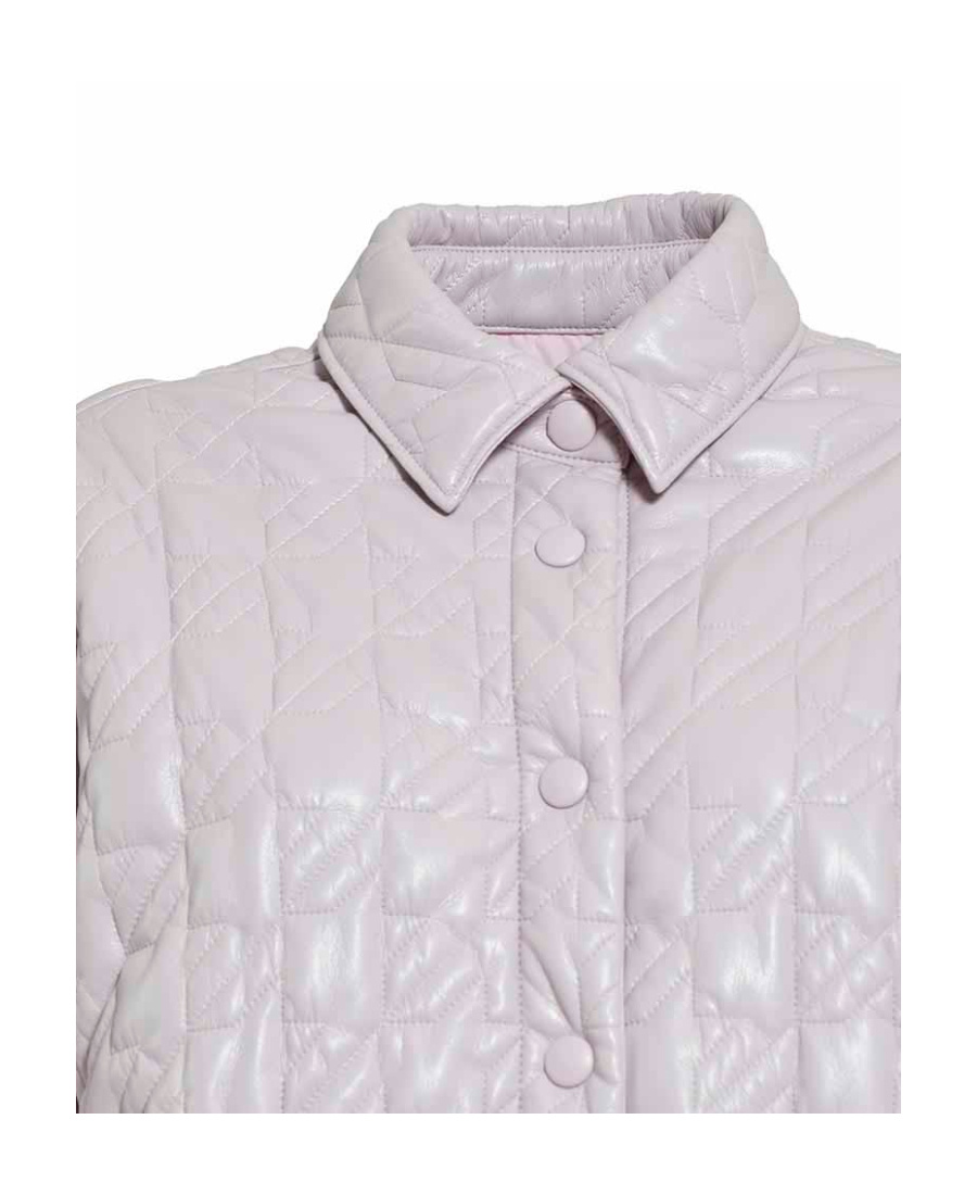 Msgm Diamond Press-stud Fastened Quilted Jacket In White