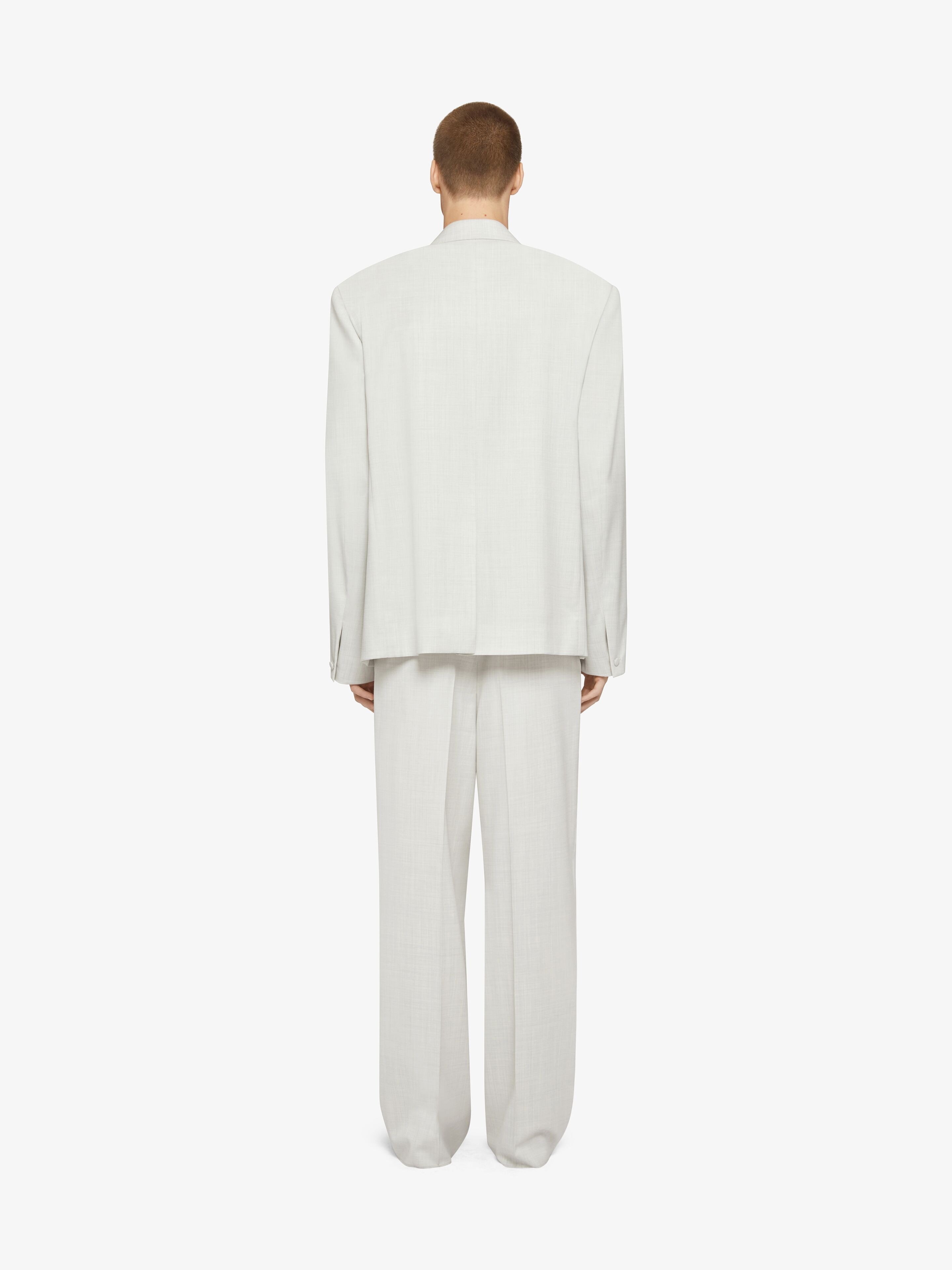 Givenchy Double-breasted Wool Blazer In White