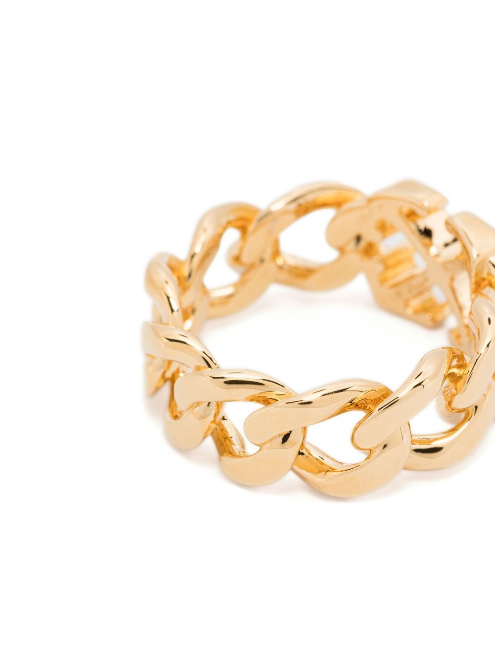 Off-white Arrow Chain Ring In Yellow
