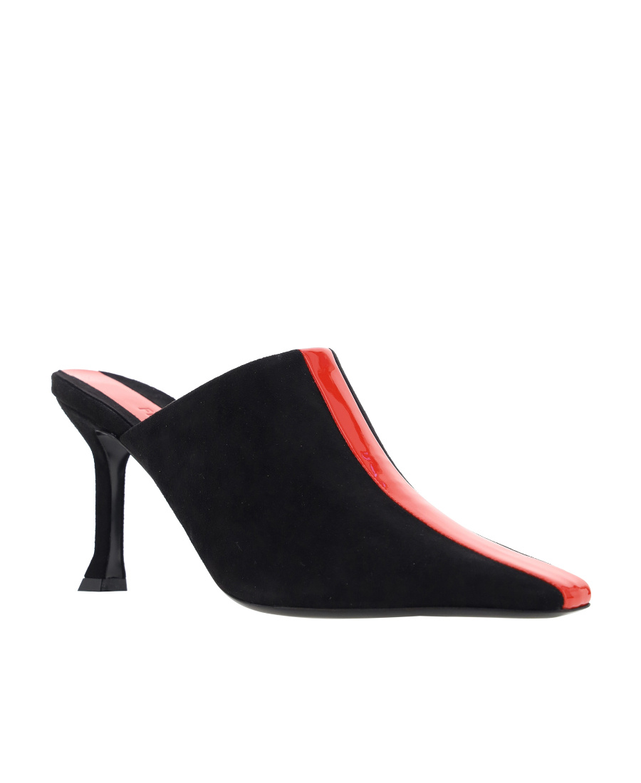 Ferragamo Salvatore Stripe-detailed Slip-on Mules In Black