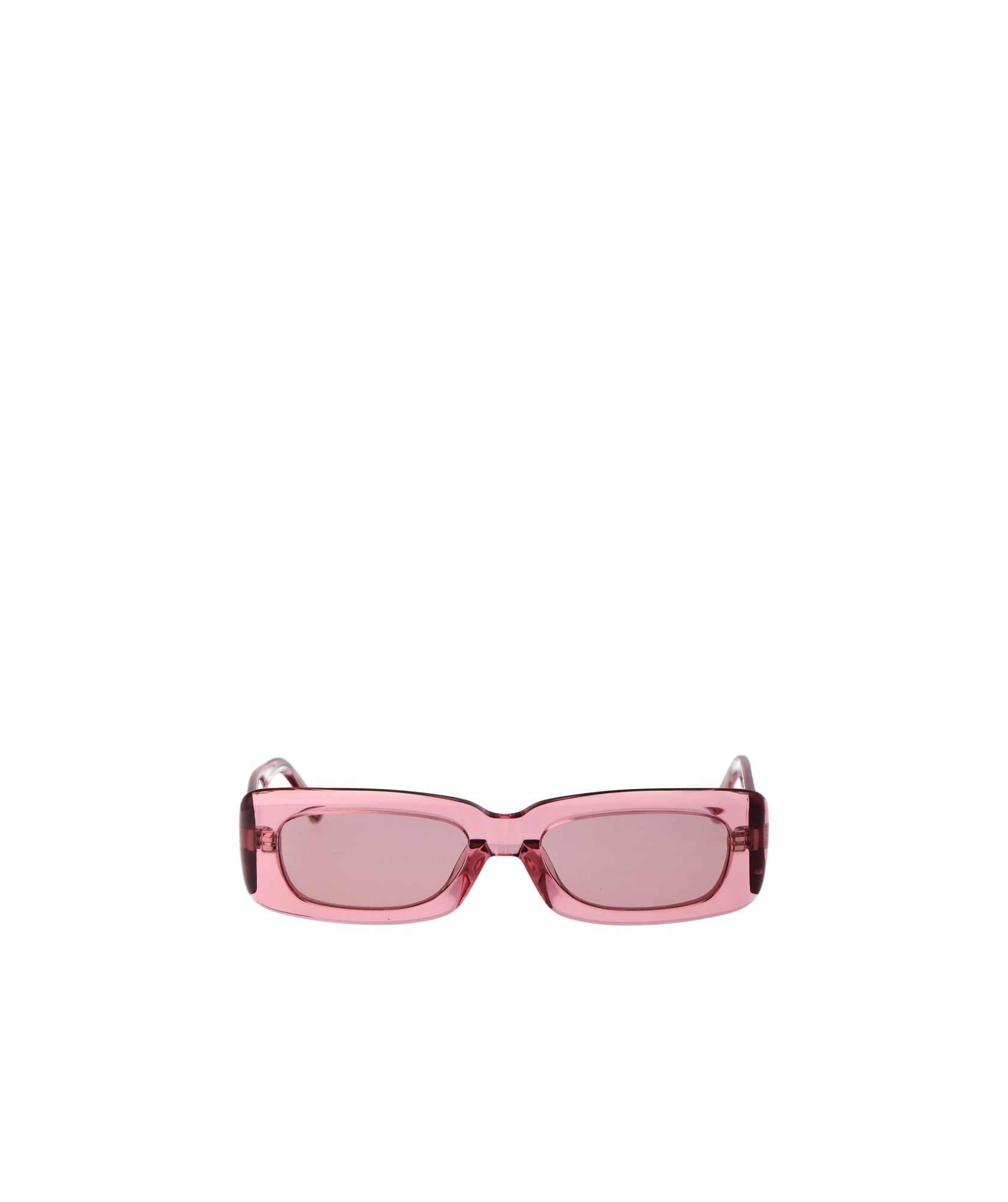 Attico Linda Farrow X The Square Sunglasses In Pink