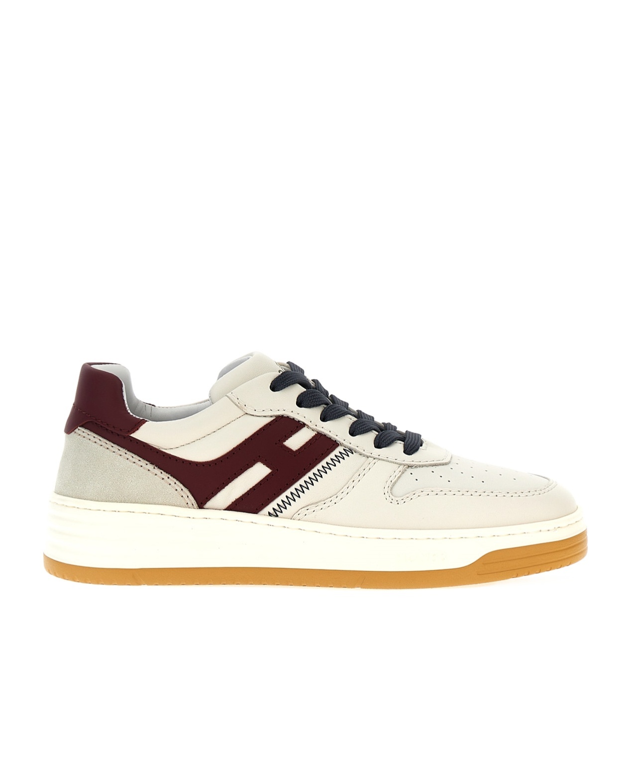Hogan Retro-inspired Leather Sneakers With Memory Foam In White