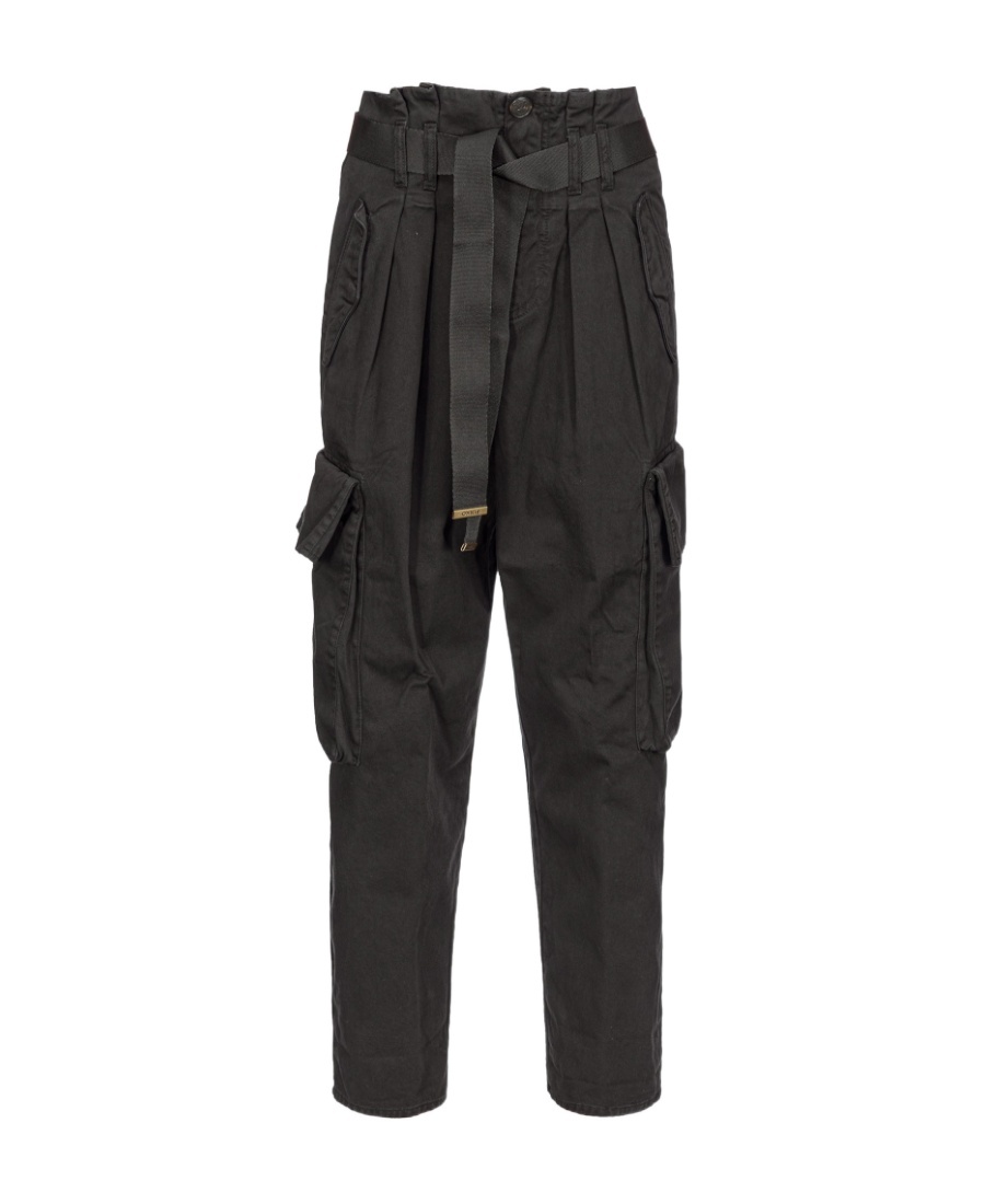 Pinko Ronfare Cargo Trousers In Black
