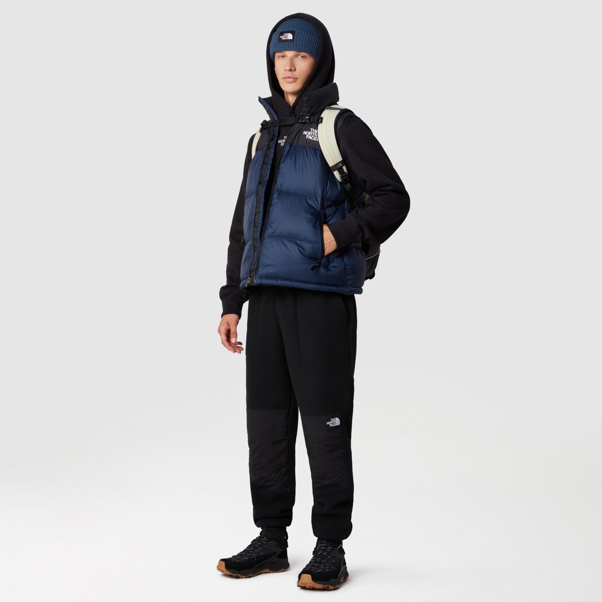 The North Face 1996 Vintage Nuptse Vest Down Jacket In Black